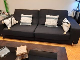 Sofá reclinable en color negro egro