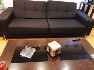 Sofá reclinable en color negro egro