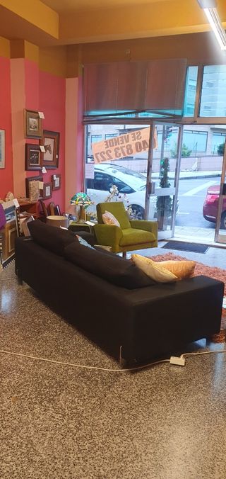 Sofá reclinable en color negro egro