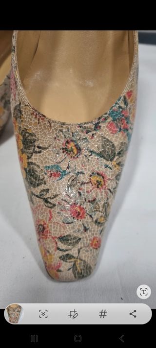 Zapatos piel tacón, sin estrenar