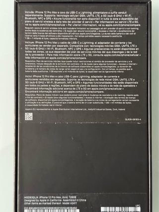 iPhone 12 Pro Max dorado 128gb