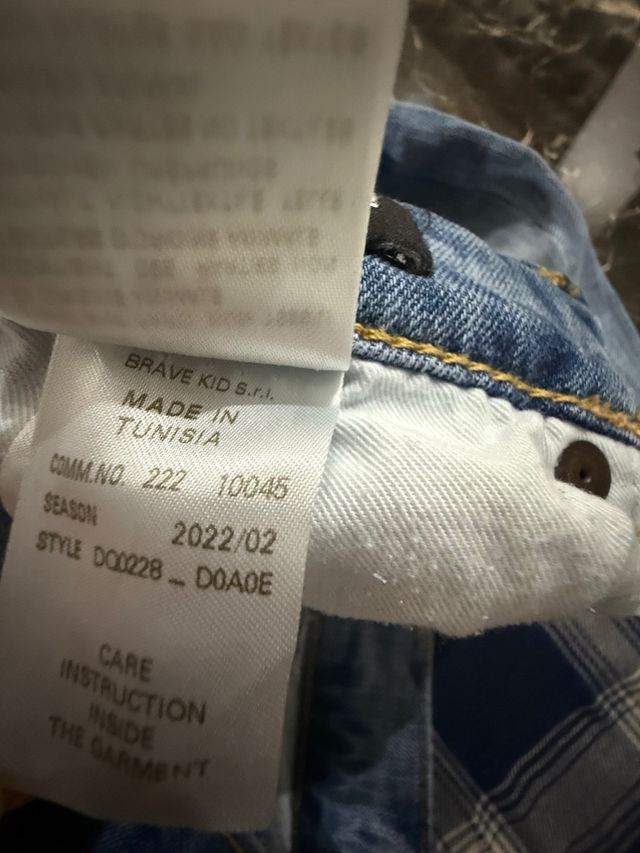 Dsquared2 jeans ragazzo 16 anni