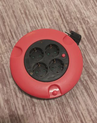 Enrolador manual de extensão, 4 fichas