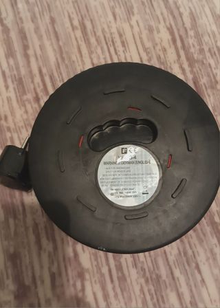 Enrolador manual de extensão, 4 fichas