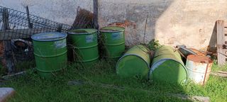 Bidón metálico 223l con tapa.