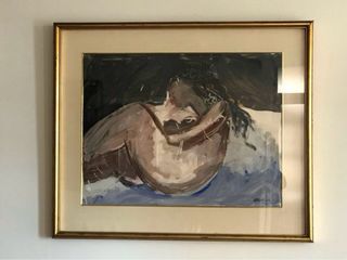 CUADRO ACUARELA DE 1966. “ARRIBA”