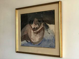 CUADRO ACUARELA DE 1966. “ARRIBA”