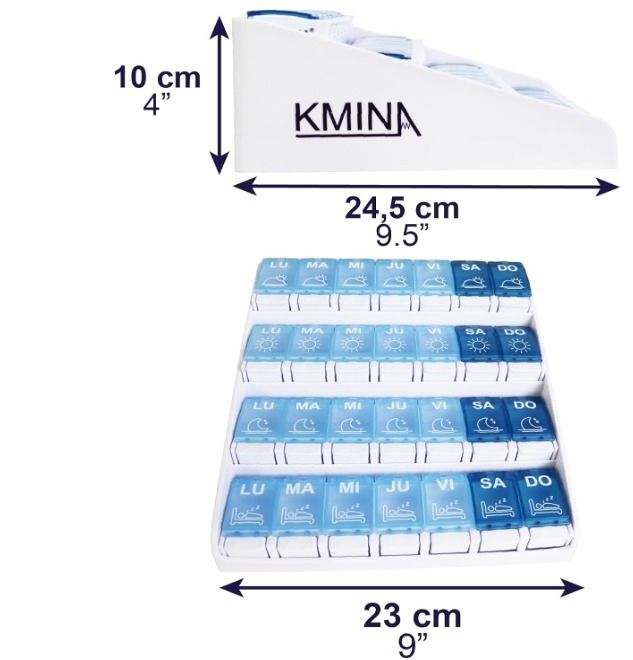 Pastillero semanal 4 tomas NUEVO
