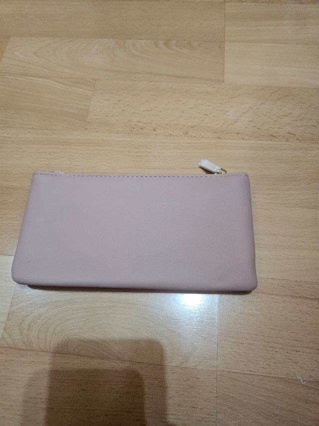 monedero rosa palo a estrenar