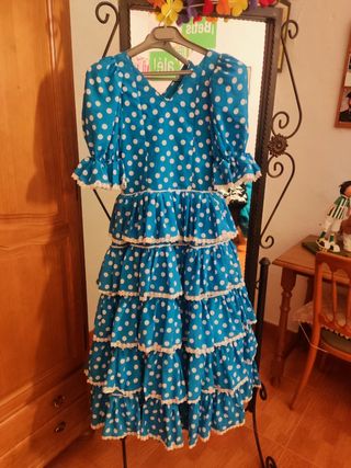 Vestido flamenca talla 10