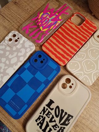 Pack 6 fundas iPhone 12