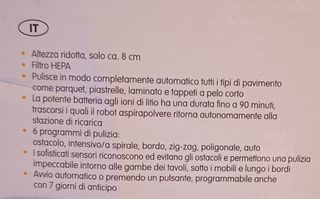 Robot aspirapolvere nuovo