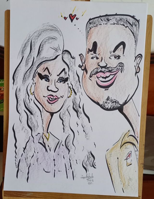 Caricatura simples por fotografia