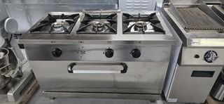 Cocina 3 fuegos mas horno 120cm