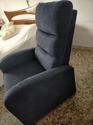 Poltrona reclinabile nuova blu