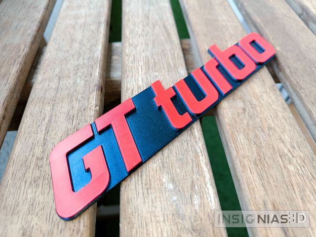 Insignia GT TURBO / GTT Renault 5. Emblema. Logo