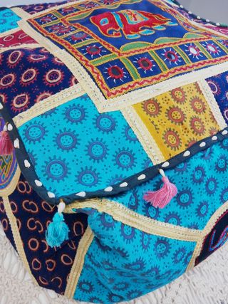 PUFF A ELEGIR Zafu Bordado Cuadrado.EnvíoGratis