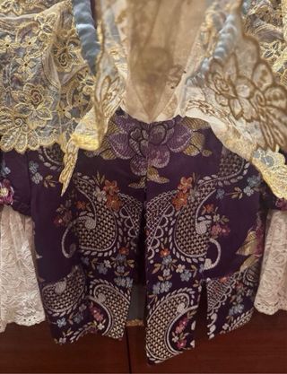 Traje fallera morado talla M/38