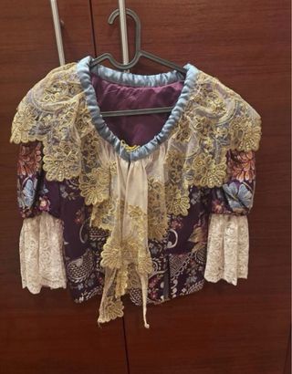 Traje fallera morado talla M/38