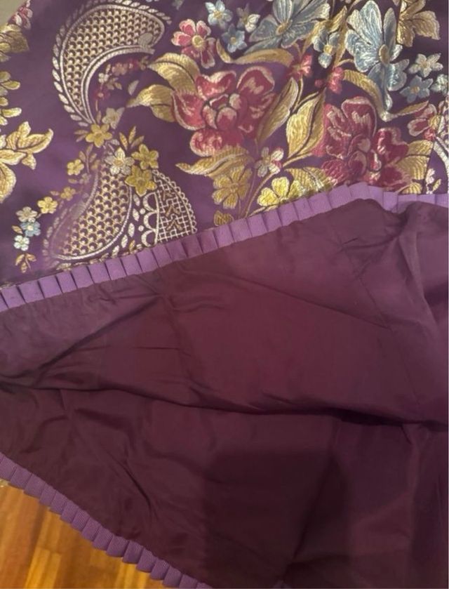 Traje fallera morado talla M/38