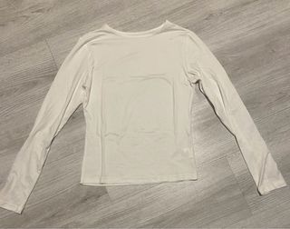 Camiseta Blanca de Manga Larga