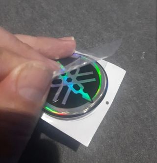 2 logos yamaha multicolor 5cm
