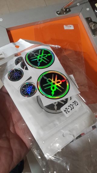 2 logos yamaha multicolor 5cm