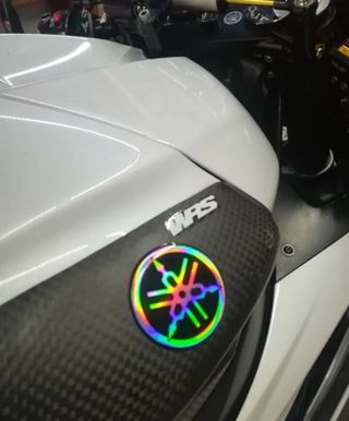 2 logos yamaha multicolor 5cm