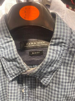 Camisa de cuadros Zara