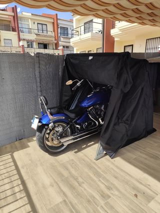 Garaje portátil carpa moto.