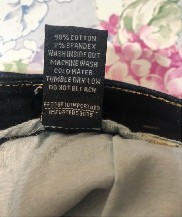 Pantaloni jeans Novantasei con cuciture d’oro 