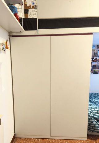 Estructura cama litera alta con armario