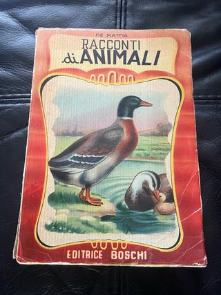 Libro vintage racconti di animali