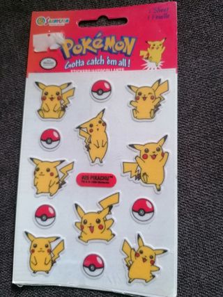 Pokémon stickers 1999 Nintendo