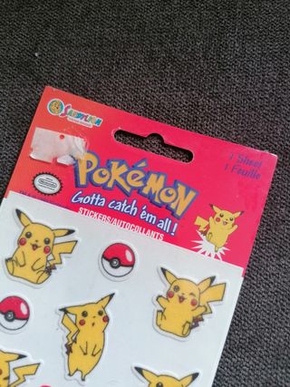 Pokémon stickers 1999 Nintendo