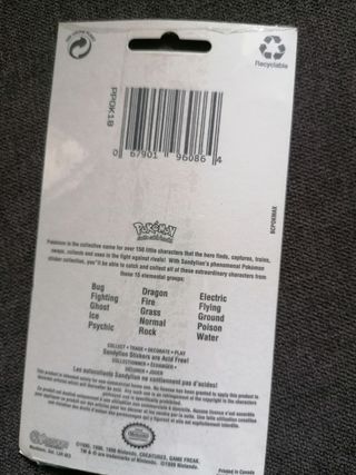 Pokémon stickers 1999 Nintendo