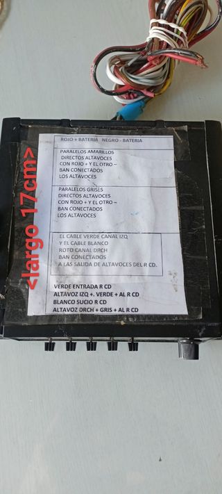 Ecualizador amplificador de coche un clasico