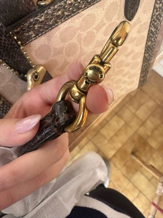 Bolso coach piel pitón