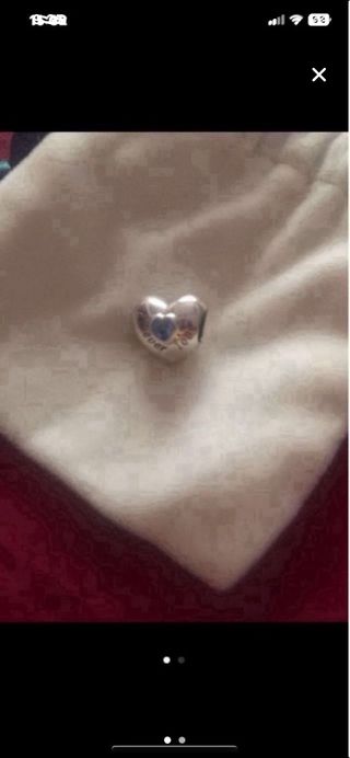 1  Charm  de plata nuevo dedicacion a PAPA