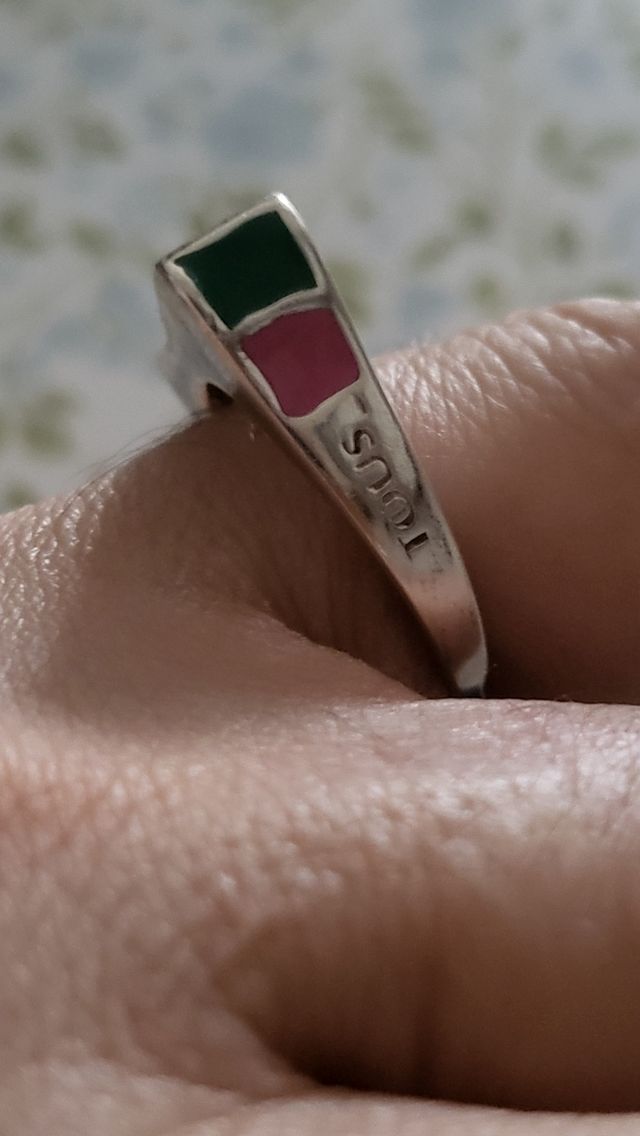 Anillo Plata Tous mosaico