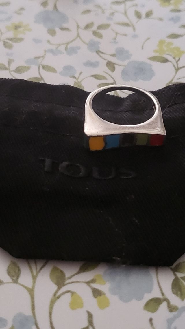 Anillo Plata Tous mosaico