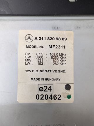 Radio Mercedes W211