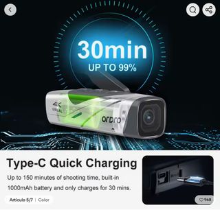 Videocámara de acción