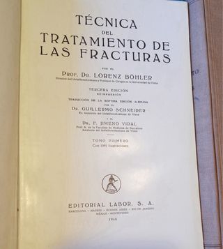 Técnica del tratamiento de las fracturas.