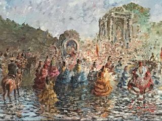 CUADRO ÓLEO SOBRE LIENZO A.B’EIRTEGHI