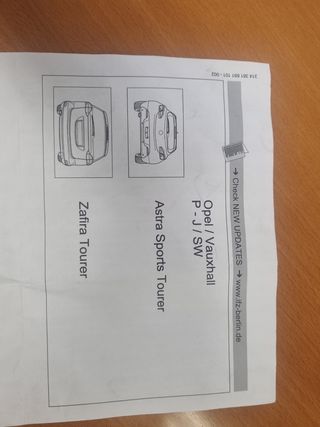 Portabicis Opel Zafira Flexfix