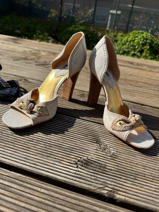 Lote 2 sandalias tacon t. 35 NUEVAS