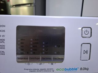 Lavadora carga frontal Samsung. 8 kilos