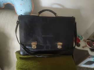 Maletín piel negra