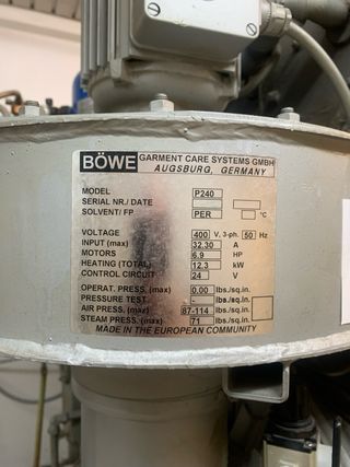 Maquinaria Tintorería Lavandería